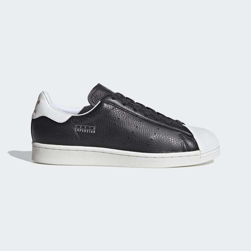 Adidas Men's Superstar Pure Originals Shoes Black/White/Dark Grey Ireland FV2838